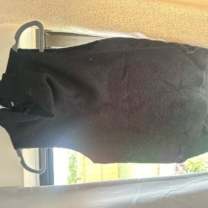 sleeveless mock neck sweater